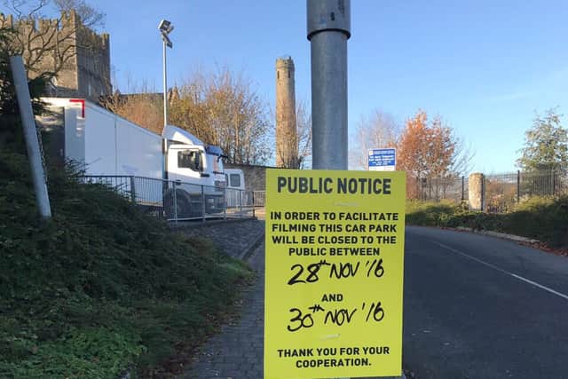 Public notice signs were erected around Market Square informing people about limited access to the famous 13th Century landmark which is normally open to tourists from May to September.