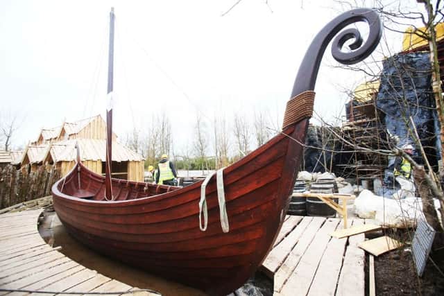 Construction is well under way at Tayto Park in Co Meath for the new Viking-themed flume ride that will open this June.