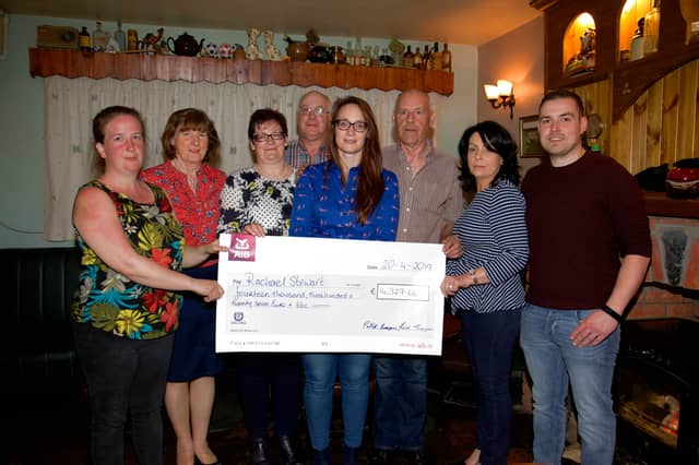 Harriett Stewart, Teresa Dooner (the Chestnut Tree) with Caroline, David and Rachael Stewart, Paddy Finnegan, Rachel Thompson and Mervyn Howard. PICTURE: Michelle Ghee