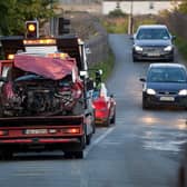 The incident happened at around 12pm yesterday at Ballagh, Portarlington road, Monasterevin, Co. Kildare.