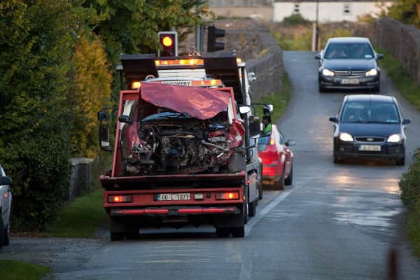 The incident happened at around 12pm yesterday at Ballagh, Portarlington road, Monasterevin, Co. Kildare.