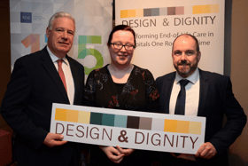 Michael Knowles (General Manager), Louise Cooke (Clinical Nurse Specialist, Bereavement & Loss, Maternity Services), Matt Corcoran (Operations Manager) of the Midlands Regional Hospital, Portlaoise