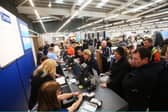 Shoppers queing to pay at JYSK in Naas.