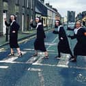 Nuns on the run: The Holy Shows’ Evelyn O’Dea, Yvonne O’Callaghan, Eibhlin O’Dea and Susan O'Brien do their best Beatles impression