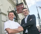 Zuni's new head chef, Michael Thomas with Zuni owner, Paul Byrne on Patrick Street, Kilkenny