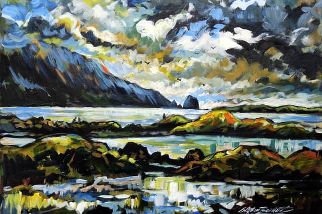 Stephen Bennett lives and creates his artwork in Ardara, Co. Donegal. His paintings, which are inspired by the the people and landscape of Donegal, are included in collections worldwide.
