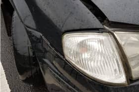 The @GardaTraffic account tweeted the picture of the car, which had "excessively worn front tyres"
