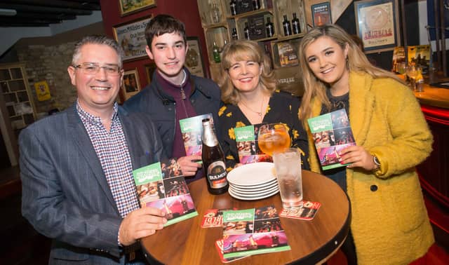 Nigel, Luke, Antoinette and Rachel Leydon at the launch of Tradfest PICTURE: PAT MOORE