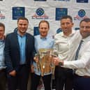 Barry Doherty, Michael Clancy, Richie McCarthy, Barry O’Brien, Kildimo, Kevin Browne, Bruree and Tom Carroll, Caherline, at the banquet in San Francisco
