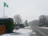 Intense snowfall in Bruff this Sunday