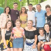 Eoin and Niamh O'Sullivan from Portlaoise with friends and family when they played at the Hazelwood during Electric Picnic 2018. Picture: Alf Harvey.