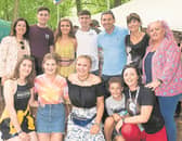 Eoin and Niamh O'Sullivan from Portlaoise with friends and family when they played at the Hazelwood during Electric Picnic 2018. Picture: Alf Harvey.