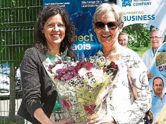 Denise Rainey ( Business Development Officer- BSU ) and Mary Keogh ( Centre Manager ) at the official opening of PEC Innovation Hub & Fab Lab in Portarlington . Pic: Michael Scully