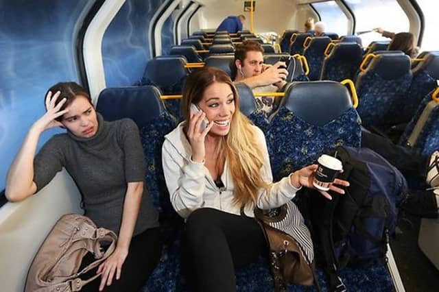 People having loud and endless phone conversations in public places is one of our top tech turn-offs.
