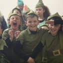 Some of the younger cast members having a ball during last year's panto in the Abbey Centre