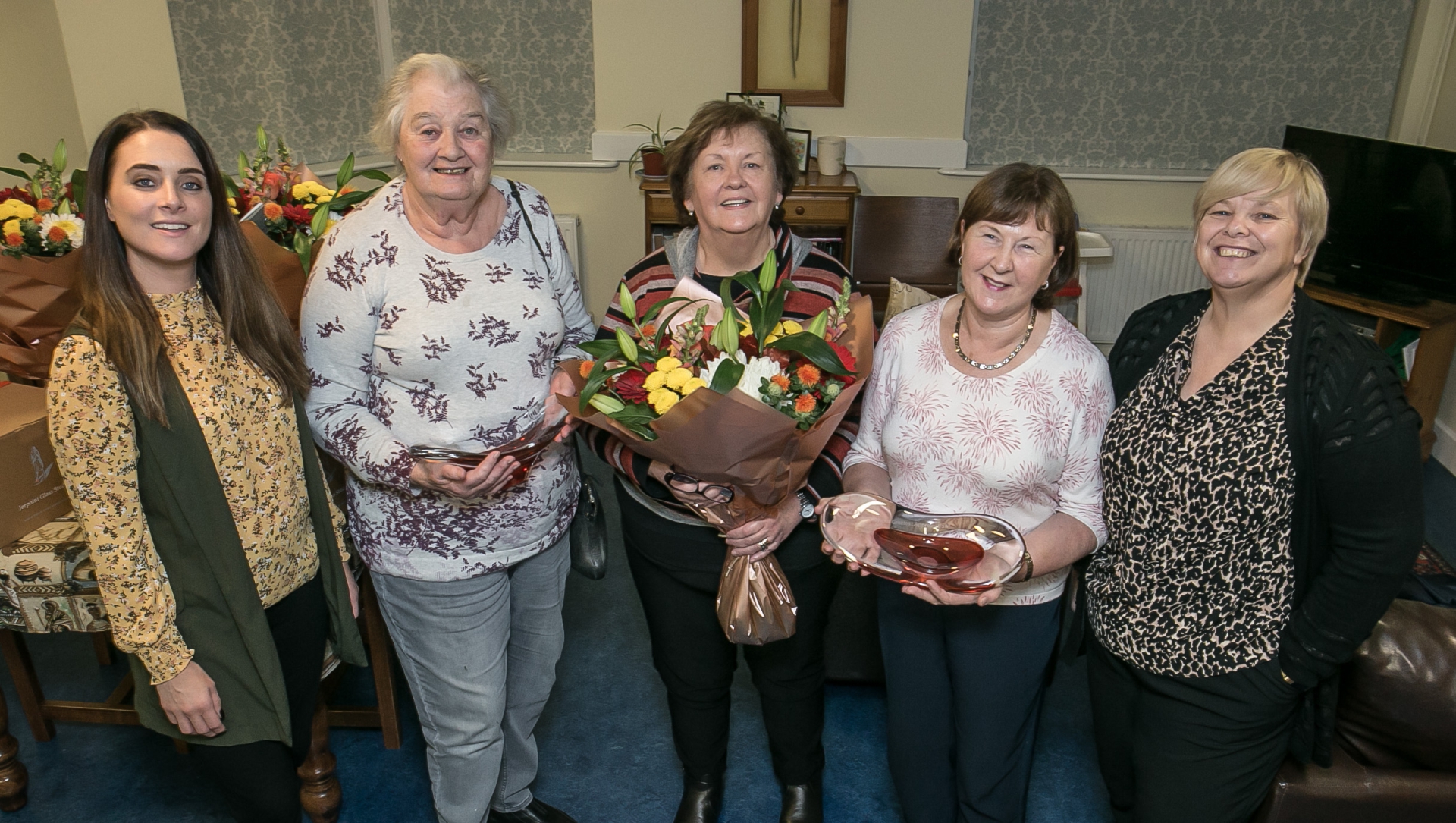 Anne Reynolds, Anne O'Donoghue and Kay Meany pictured with Lisa Morris and Anne Shortall at Amber