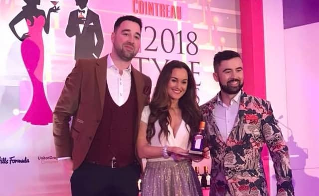 Anthony and Kara Kearns at the awards ceremony recently
