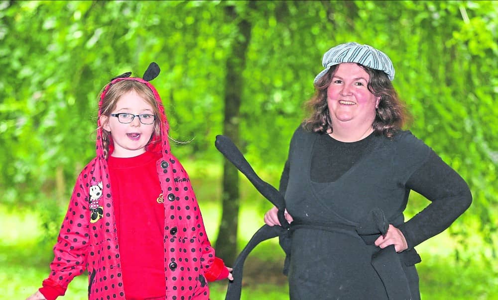 The Ladybird and the Spider; Lily May Smyth and Ann Gerety Smyth as their favourite Roald Dahl characters at a recent event in the Ardagh Heritage Centre celebrating the author's 102nd birthday.  Phot