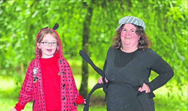 The Ladybird and the Spider; Lily May Smyth and Ann Gerety Smyth as their favourite Roald Dahl characters at a recent event in the Ardagh Heritage Centre celebrating the author's 102nd birthday. Phot