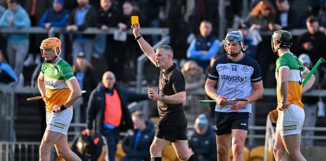 Ciaran Burke, getting yellow against Dublin, has been named to start on Sunday