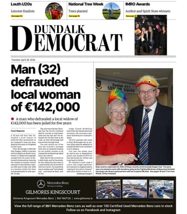 This week's Dundalk Democrat front page
