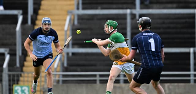 Adam Screeney setting up Brian Duignan's for Offaly's crucial first goal.