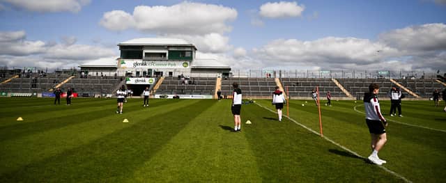 Westmeath all set for the warm up in O'Connor Park last Sunday