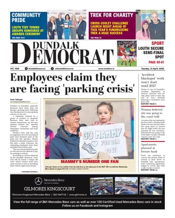 This week's Dundalk Democrat front page