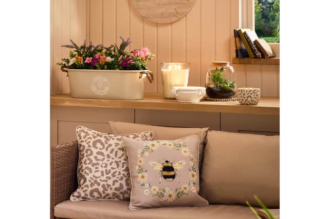 “Having different cushion covers for the different seasons can be an inexpensive way to give your kitchen a quick refresh.”