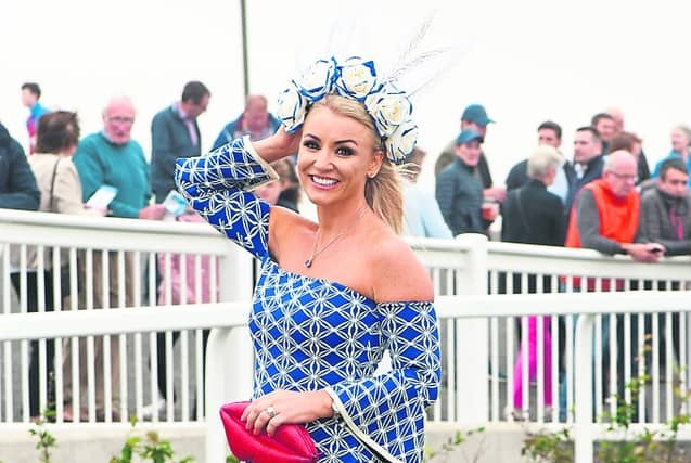 Smiling mum wows 'best dressed' judges at Tramore Races