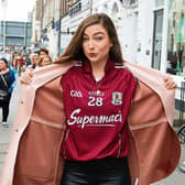 Meghann Scully wearing her Galway colours