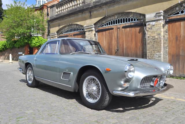 Another one of Giulio Alffieri’s epic design on sale is a 1963 Maserati 3500 GTi Superleggera by Touring. The car is finished in arguably the best colour combination for a 3500 – gunmetal grey over red this wonderful example of the marque is also reported to be in excellent mechanical order. Its estimate is €178,875.