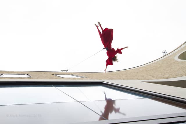 Vertical Dance: Fidget Feet performer Victoria McManus