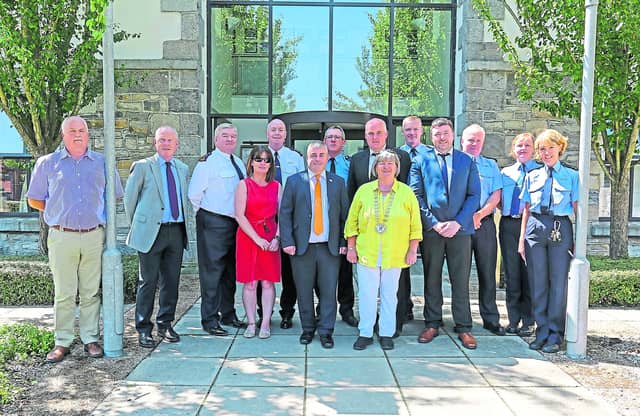 Kevin Boxer Moran announcing the invite of tenders for Longford Garda Station's refurbishment.