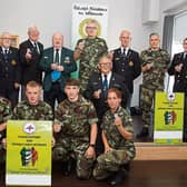 ONE Patrick Sarsfied Branch launching the Fuchsia Appeal in the NCO's mess Sarsfied Barracks
