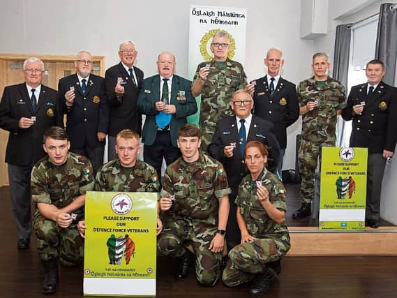 ONE Patrick Sarsfied Branch launching the Fuchsia Appeal in the NCO's mess Sarsfied Barracks