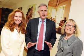At the opening of Gilt in Ireland in 2011 are Melanie Hughes, chief HR officer, Dermot Clohessy, IDA, and Fidelma Healy, COO, Gilt Picture: Colm Mahady / Fennells