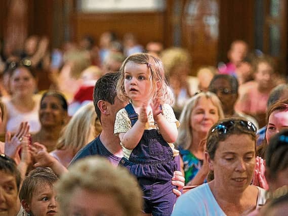 Emma O’Toole at last year's Children’s Novena at the Redemptorist Church Picture: Oisin McHugh/True Media