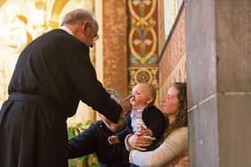 The Children's Novena, a special celebration with a blessing for babies and young children, hosted by the Redemptorist Church Picture: Oisin McHugh/True Media