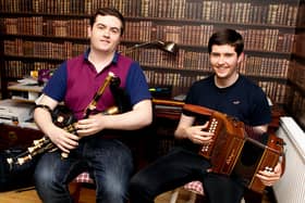 Eoin and Liam Orr, senior duets competition winners at the Pan Celtic Festival.