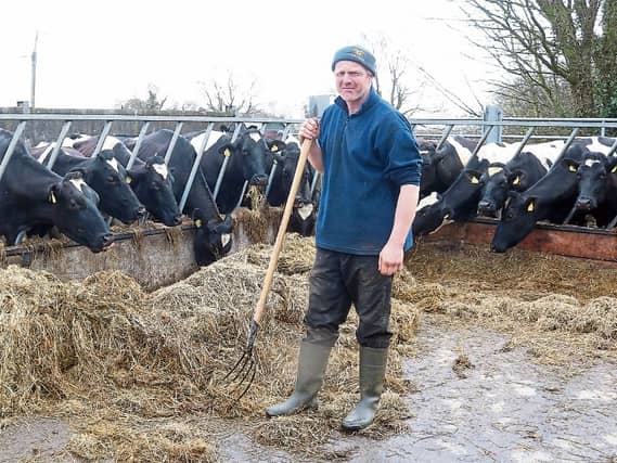 Eddie O’Malley at his farm in Cappamore |PICTURE: Michael Cowhey