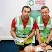 Robert and Noel, founders of Ennis Road first responders Picture: Adrian Butler