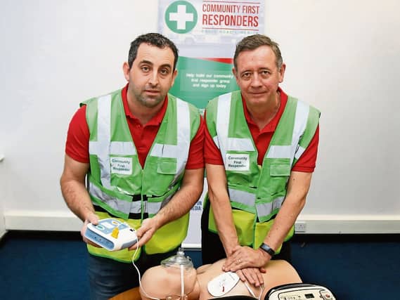 Robert and Noel, founders of Ennis Road first responders Picture: Adrian Butler
