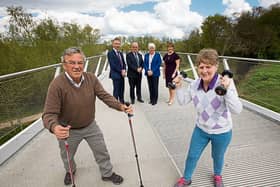 Jim Hartigan and Peg Grimes at the launch of Move For Life at UL Picture: Sean Curtin True Media