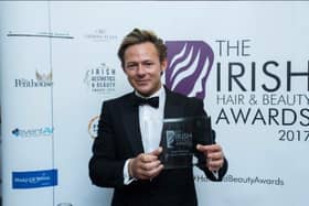 Nigel Kenny pictured with his award