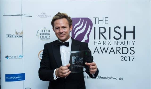 Nigel Kenny pictured with his award