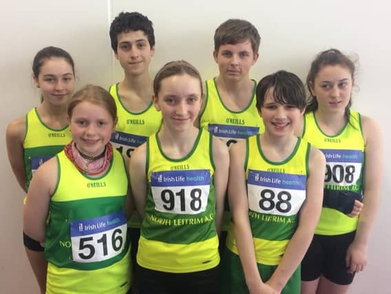 North Leitrim AC competitors who compete in the Irish Life Health Juvenile Indoors