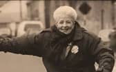 Carmel Boyd, Kilkenny photographed in 1990 by Michael Brophy on her way to the Irish presidency election count of that year