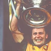Anthony Molloy with Sam Maguire - voted Donegal's most memorable sporting moment.