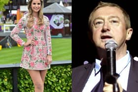 Vogue Williams and Louis Walsh